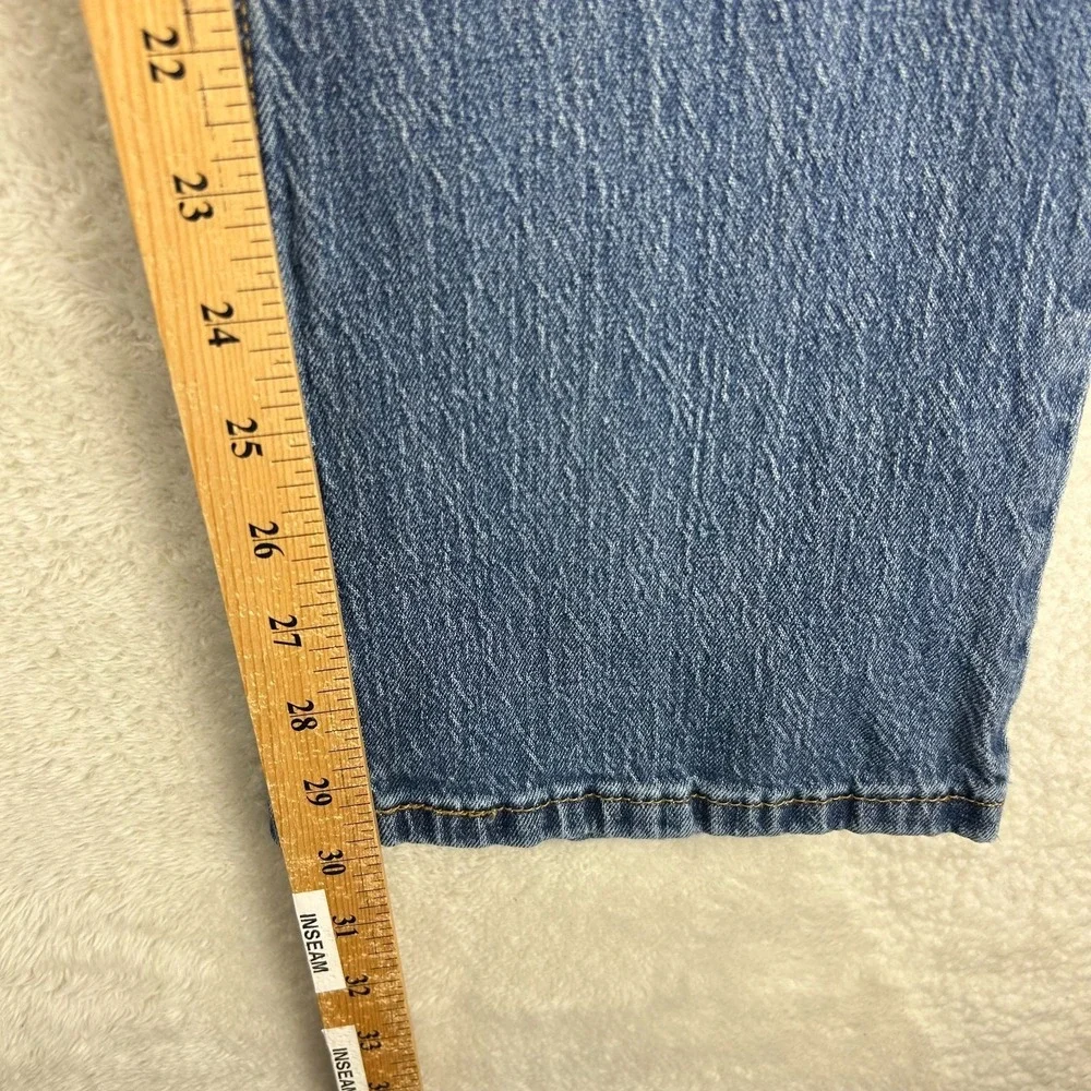 Levi's 527 Slim Bootcut Jeans Mens 33x30 Blue Whiskered Denim Mid Rise 5-Pocket